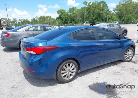 2015 Hyundai Elantra Se from USA, damaged, VIN KMHDH4AE2FU352408